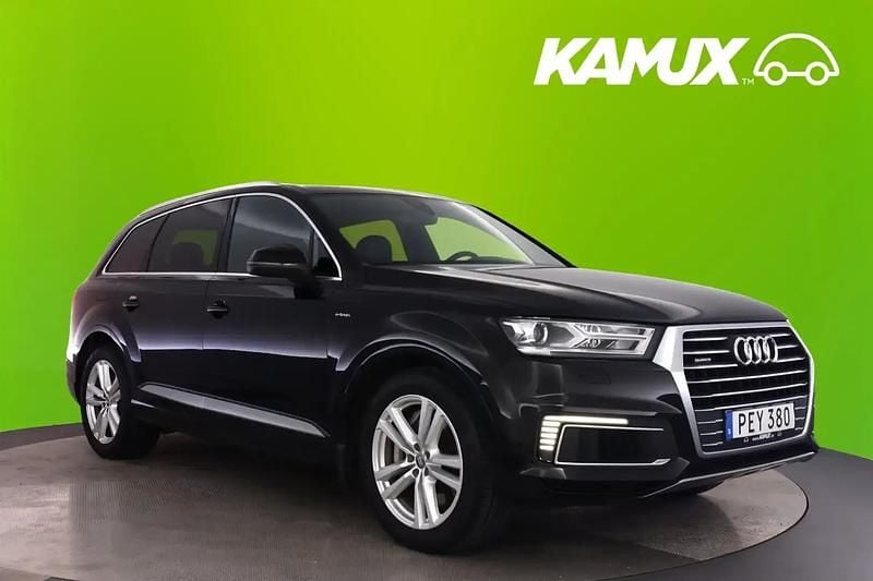 Svart Begagnad 2017 Audi Q7 S-Line SUV | 334 800 kr (Superpris) - Bild 1/4