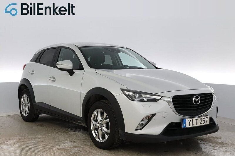 Vit Begagnad 2016 Mazda CX-3 Vision SUV | 139 900 kr (Bra pris) - Bild 1/4
