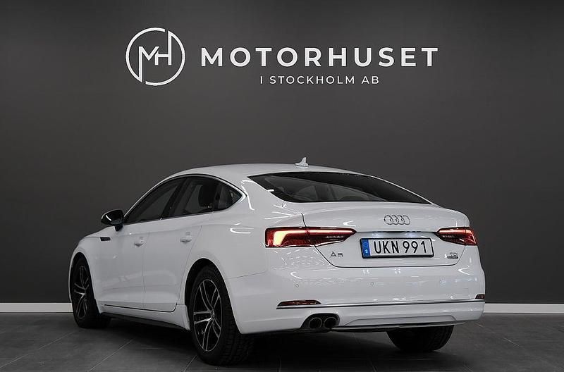 Begagnad Audi A5 Sportback 190 HK (139 kW) 2017 Vit Halvkombi