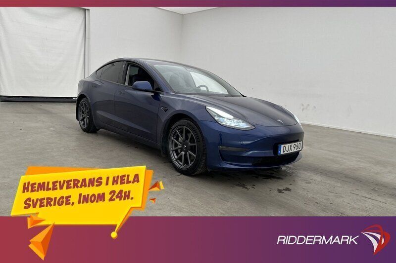 Blå Begagnad 2021 Tesla Model 3 Long Range Sedan | 269 800 kr (Bra pris) - Bild 1/3