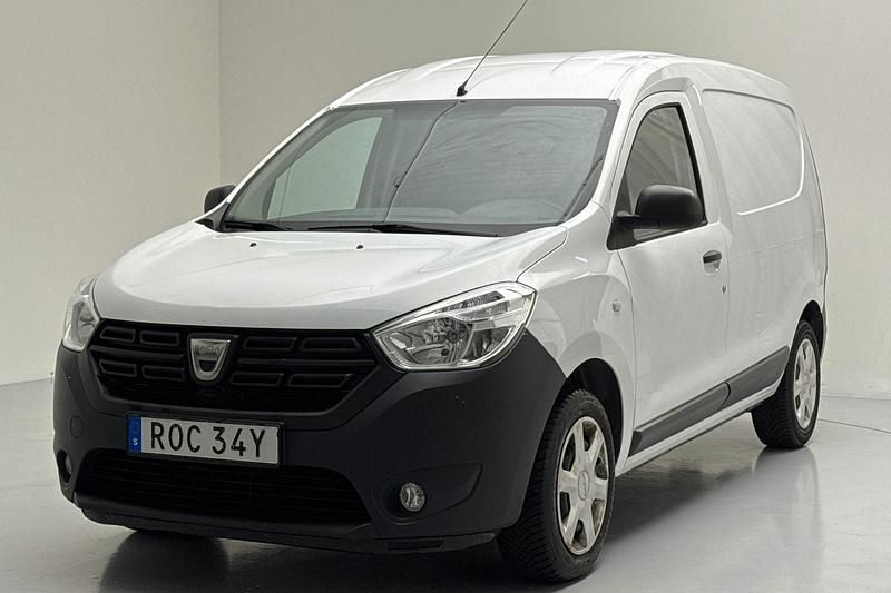 Vit Begagnad 2021 Dacia Dokker Van | 89 000 kr - Bild 1/4