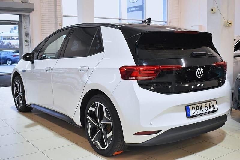 Begagnad VW ID.3 Pro 150 kW (204 HK) 2022 Vit Halvkombi