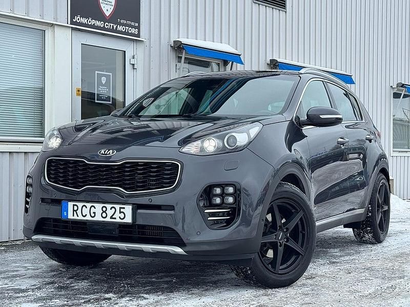 Begagnad Kia Sportage GT-Line 185 HK (136 kW) 2016 Grå SUV