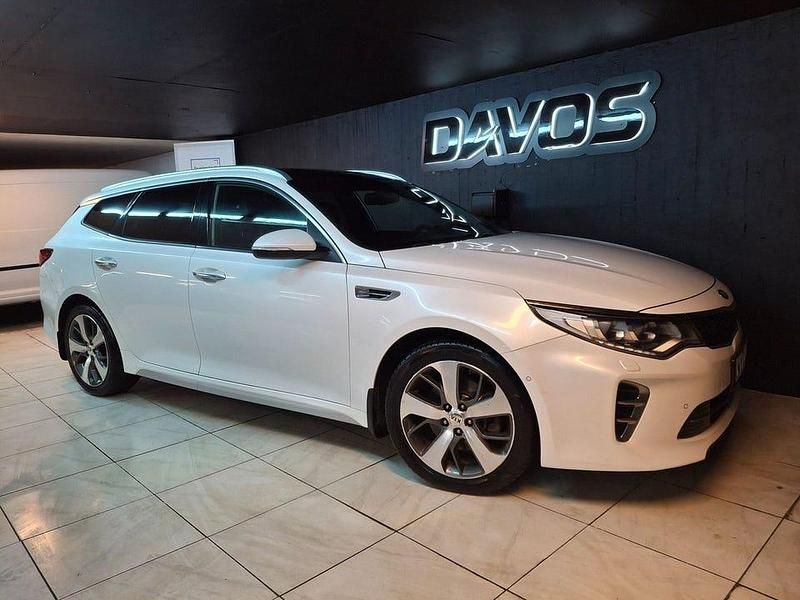 Begagnad Kia Optima GT-Line 141 HK (103 kW) 2016 Vit Kombi