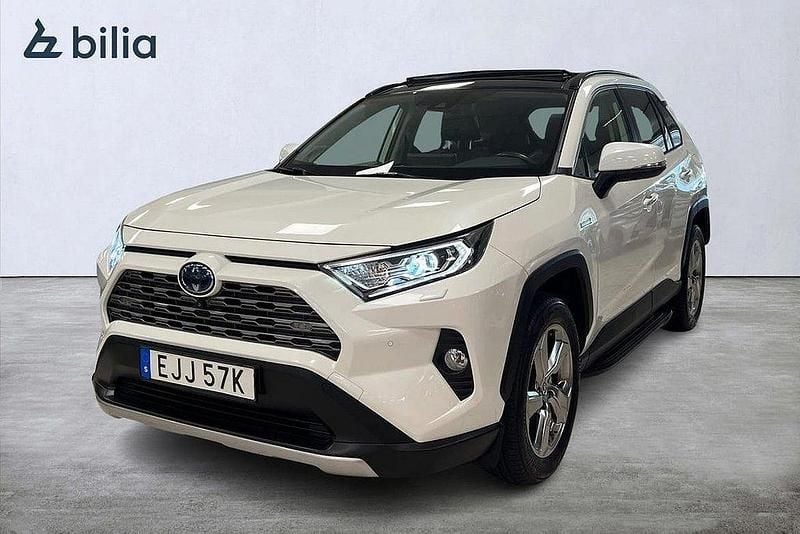 Vit Begagnad 2020 Toyota RAV4 Hybrid Executive SUV | 374 900 kr (Marknadspris) - Bild 1/4