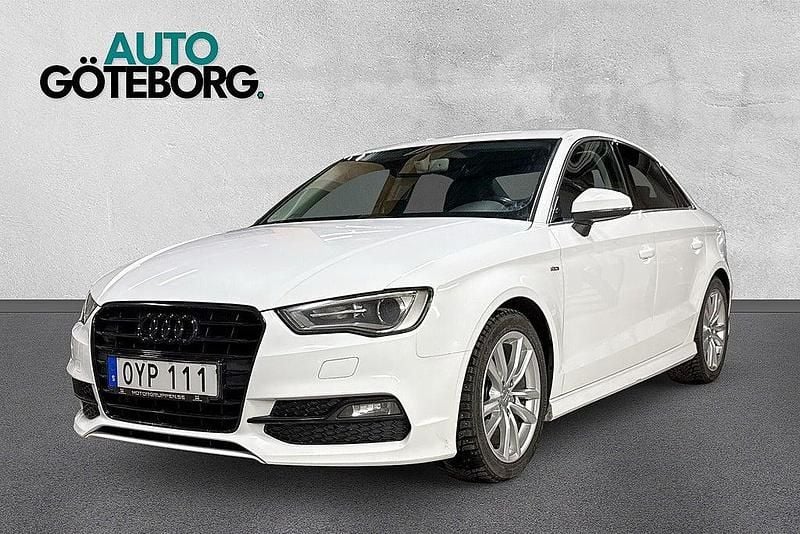 Ibis white Begagnad 2015 Audi A3 S-Line Sedan | 159 900 kr (Marknadspris) - Bild 1/3