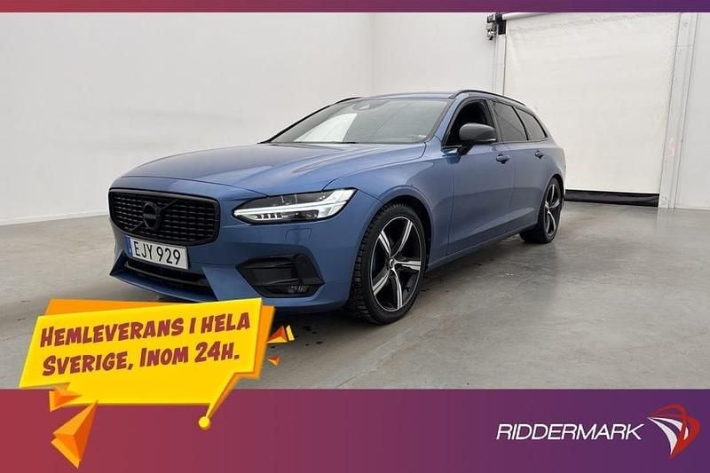 Blå Begagnad 2018 Volvo V90 R-Design Kombi | 259 800 kr (Dyr) - Bild 1/3
