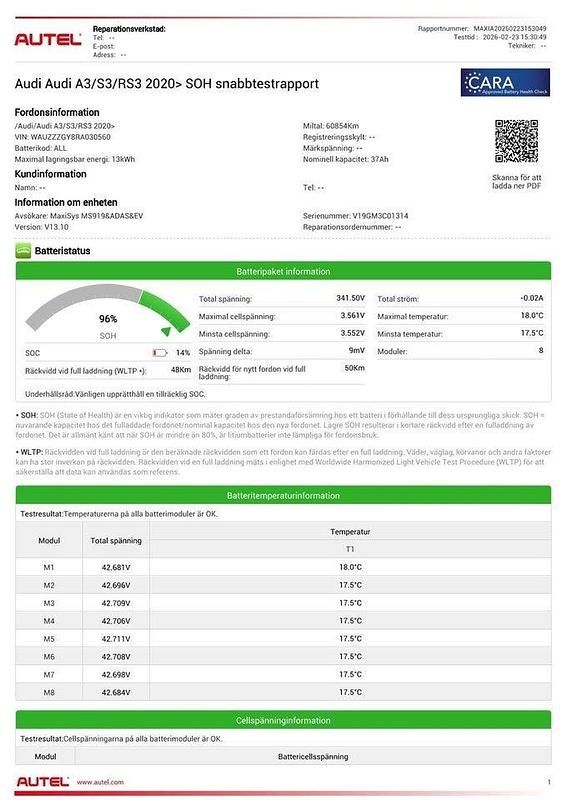 Begagnad Audi A3 Advanced Plus 204 HK (150 kW) 2024 Svart
