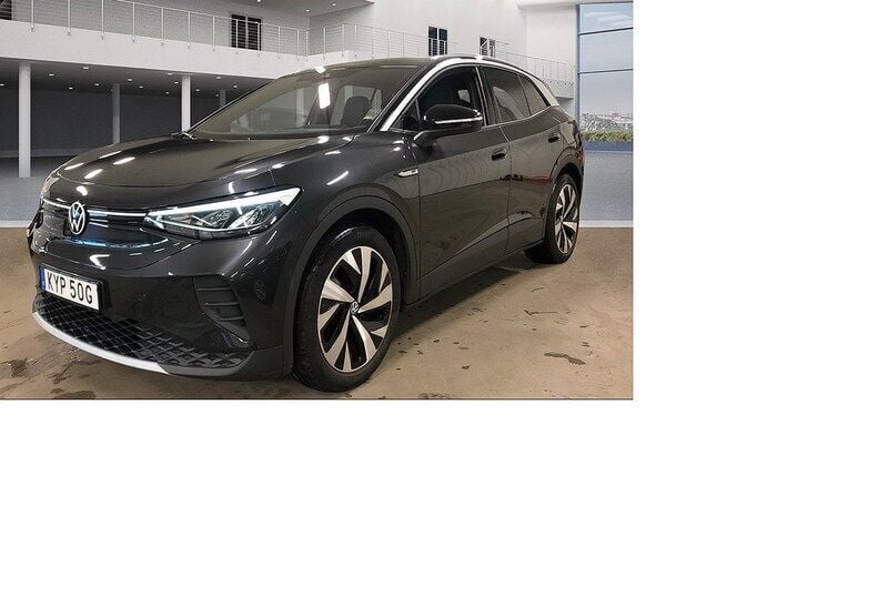 Mörkgrå (grå) Begagnad 2021 VW ID.4 Pro Performance SUV | 448 000 kr - Bild 1/4