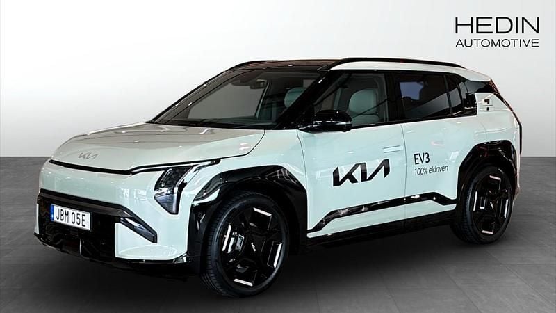 Grön (green) Ny 2025 Kia EV3 GT-Line SUV | 509 900 kr - Bild 1/4