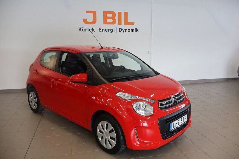 Röd Begagnad 2021 Citroën C1 Feel Halvkombi | 99 900 kr (Marknadspris) - Bild 1/4
