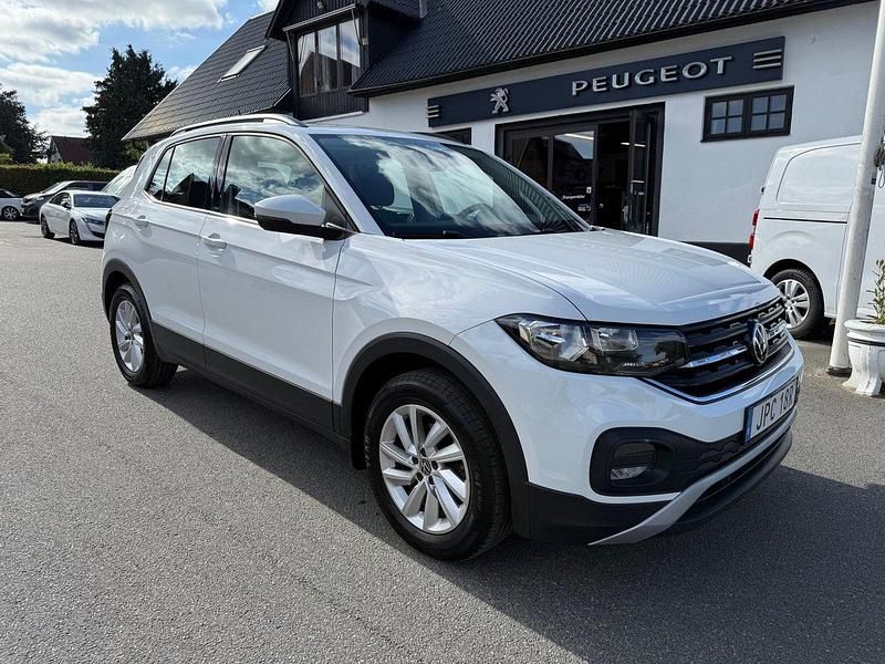 Vit Begagnad 2021 VW T-Cross SUV | 179 799 kr (Marknadspris) - Bild 1/4