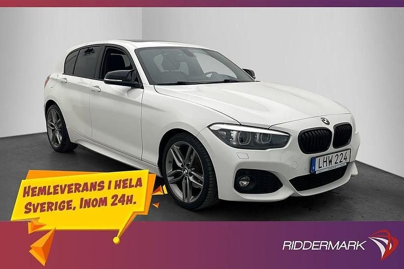 Vit Begagnad 2018 BMW 120 M Sport Halvkombi | 199 700 kr (Marknadspris) - Bild 1/3