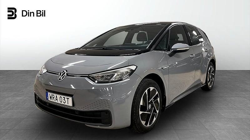 Moonstone grey black Begagnad 2022 VW ID.3 Pro Halvkombi | 259 500 kr (Marknadspris) - Bild 1/4