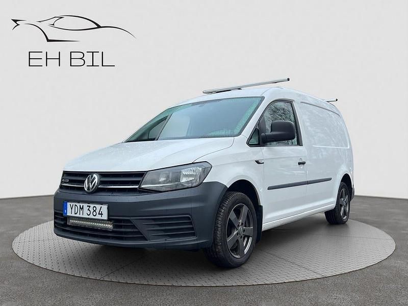 Vit Begagnad 2016 VW Caddy Maxi Minibuss | 139 900 kr (Lite dyr) - Bild 1/4