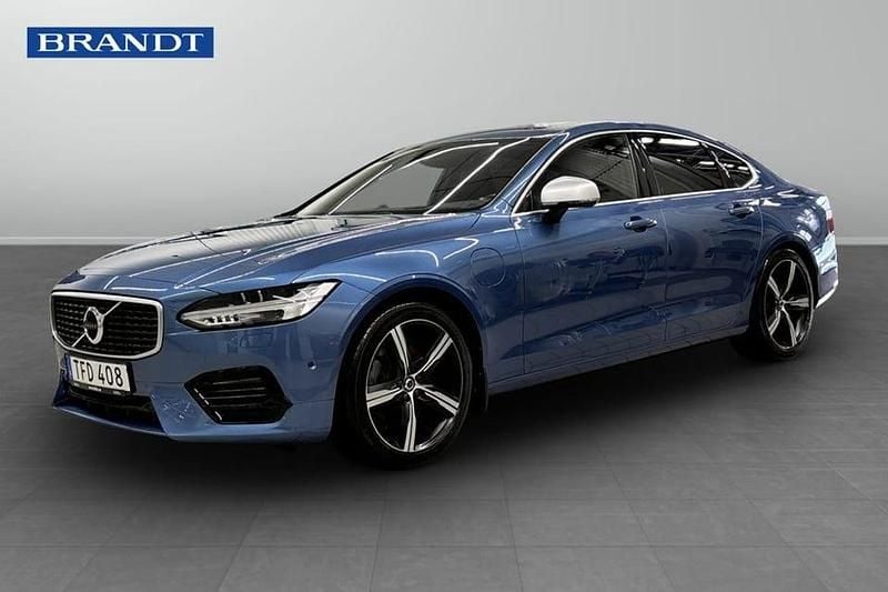 Begagnad Volvo S90 R-Design 412 HK (303 kW) 2018 Blå Sedan