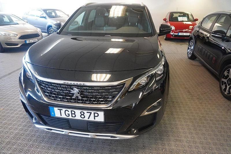 Svart Begagnad 2019 Peugeot 3008 GT-line SUV | 198 000 kr (Bra pris) - Bild 1/4