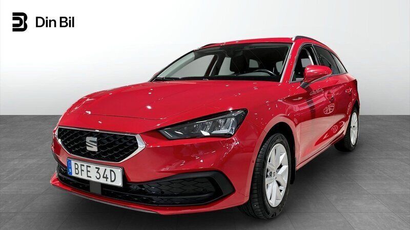 Röd (pure red) Begagnad 2021 Seat Leon Style Kombi | 189 900 kr (Lite dyr) - Bild 1/4