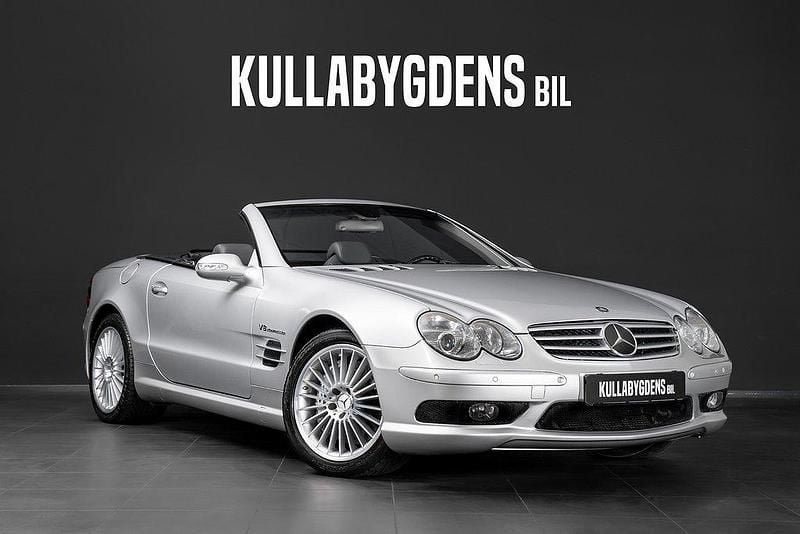 Ljusgrå Begagnad 2002 Mercedes SL55 AMG AMG Cab | 399 000 kr - Bild 1/4
