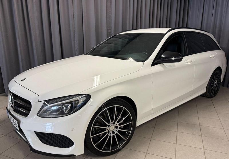 Vit Begagnad 2016 Mercedes C220 AMG Kombi | 229 900 kr (Lite dyr) - Bild 1/4