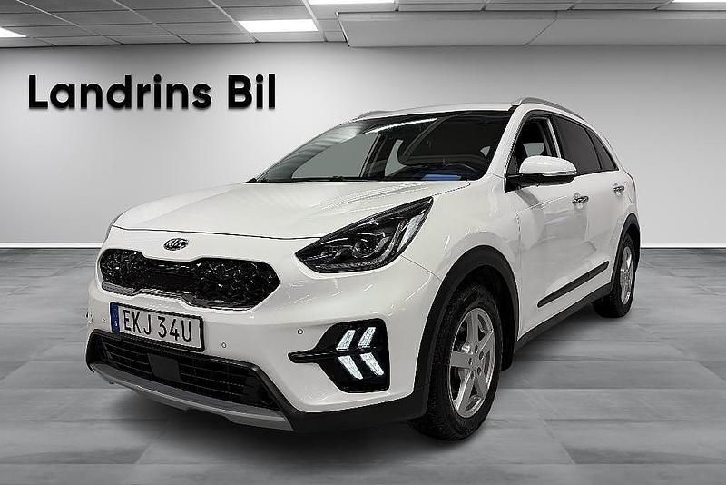 Vit Begagnad 2019 Kia Niro Advance SUV | 209 300 kr (Marknadspris) - Bild 1/4