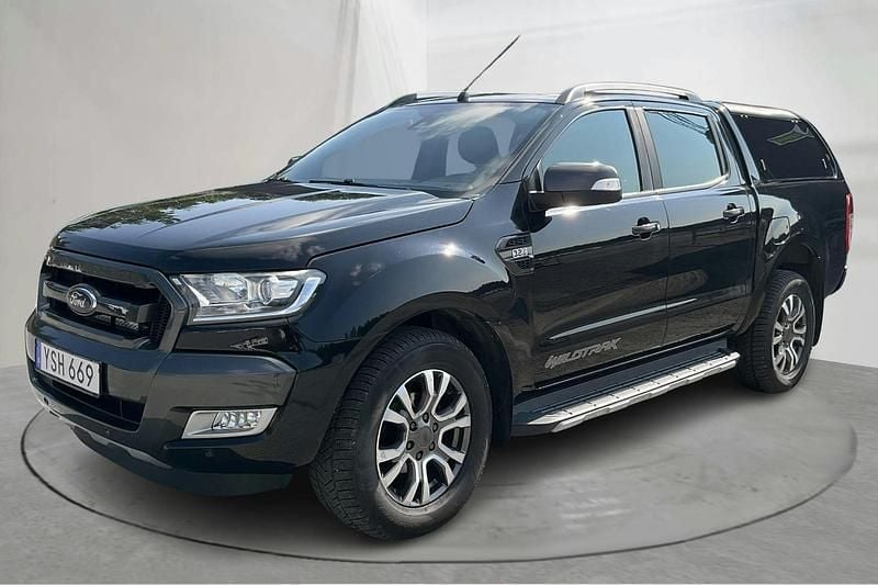 Svart Begagnad 2017 Ford Ranger Wildtrack Pickup | 220 000 kr (Superpris) - Bild 1/4