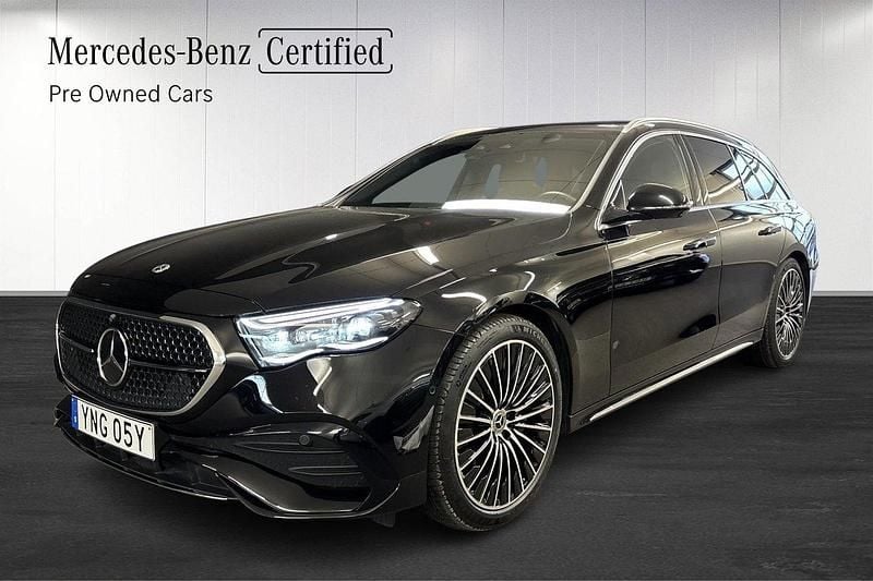 Svart Begagnad 2023 Mercedes E300 AMG Kombi | 618 900 kr (Bra pris) - Bild 1/4