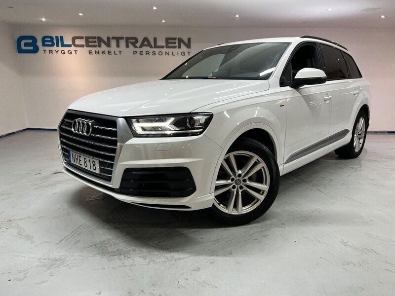 Begagnad Audi Q7 S-Line 218 HK (160 kW) 2017 Vit SUV