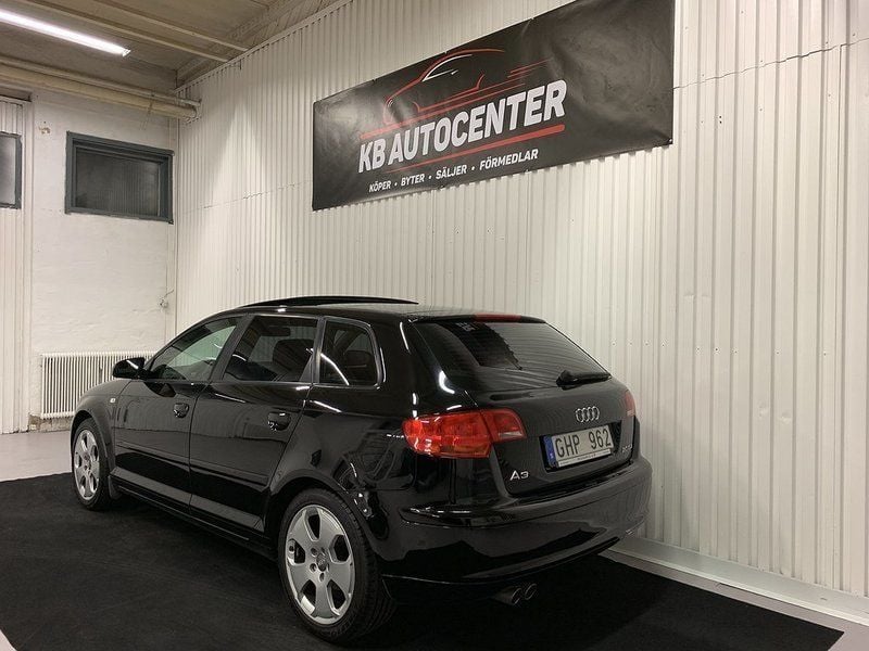 Begagnad Audi A3 Sportback Ambition 170 HK (125 kW) 2007 Svart Halvkombi