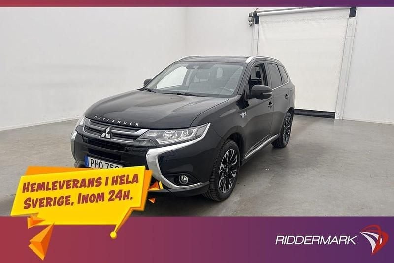 Svart Begagnad 2018 Mitsubishi Outlander SUV | 184 900 kr (Bra pris) - Bild 1/3