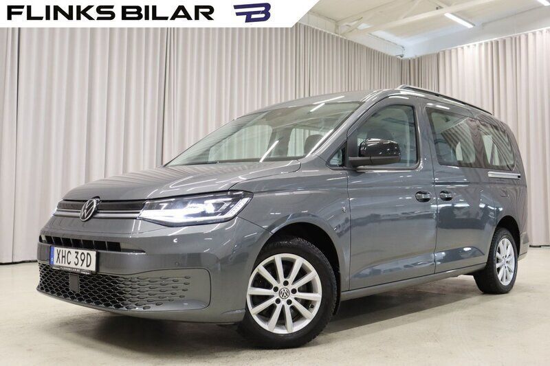 Grå Begagnad 2022 VW Caddy Maxi Minibuss | 419 900 kr - Bild 1/4