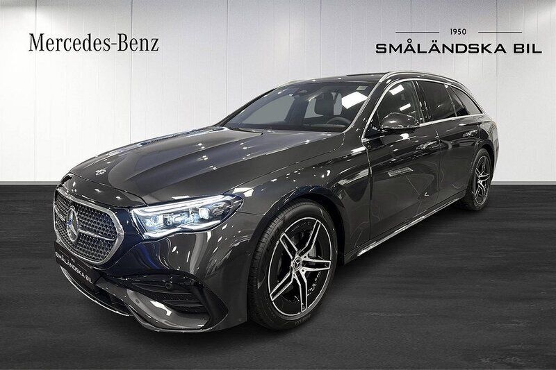 Grå Ny 2024 Mercedes E300 AMG line Kombi | 813 350 kr (Marknadspris) - Bild 1/4