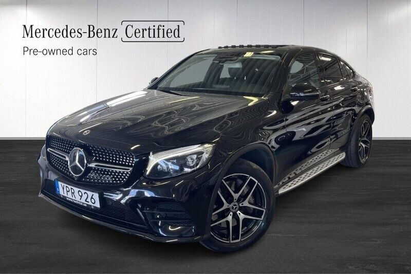 Svart (black) Begagnad 2017 Mercedes GLC220 AMG Sportkupé | 339 900 kr (Marknadspris) - Bild 1/4