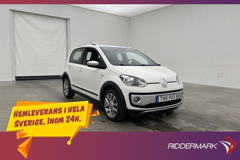 Vit Begagnad 2016 VW up! Halvkombi | 84 700 kr (Bra pris) - Bild 1/3