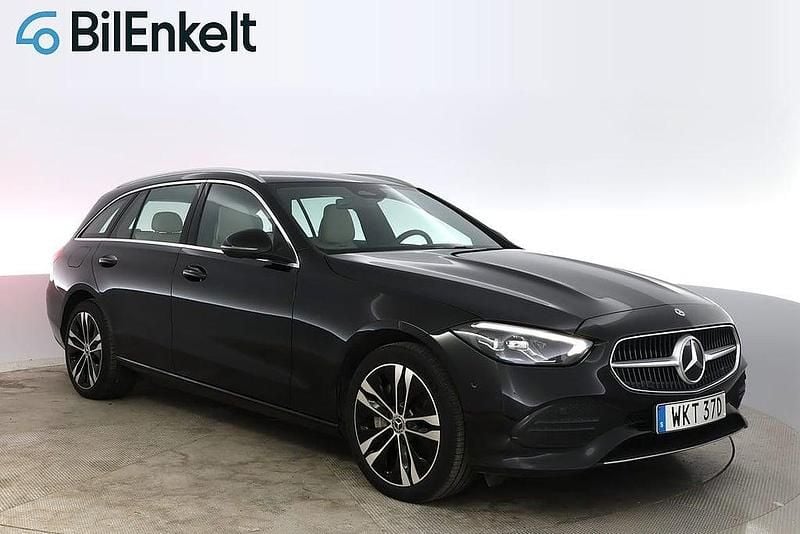 Svart Begagnad 2022 Mercedes C300e Premium Kombi | 334 800 kr (Superpris) - Bild 1/4