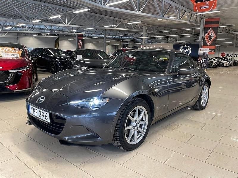 Machine grey metallic Begagnad 2018 Mazda MX5 Cab | 249 000 kr (Dyr) - Bild 1/4