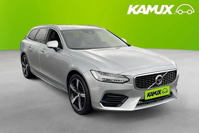 Silver/grå Begagnad 2019 Volvo V90 R-Design Kombi | 288 900 kr (Marknadspris) - Bild 1/4