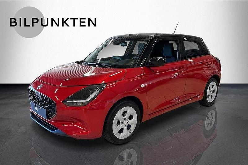Burning red/super black (p) Ny 2025 Suzuki Swift Halvkombi | 258 800 kr (Marknadspris) - Bild 1/4
