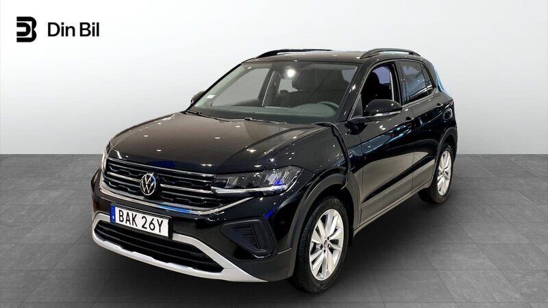 Svart Ny 2024 VW T-Cross Edition SUV | 291 200 kr (Marknadspris) - Bild 1/4