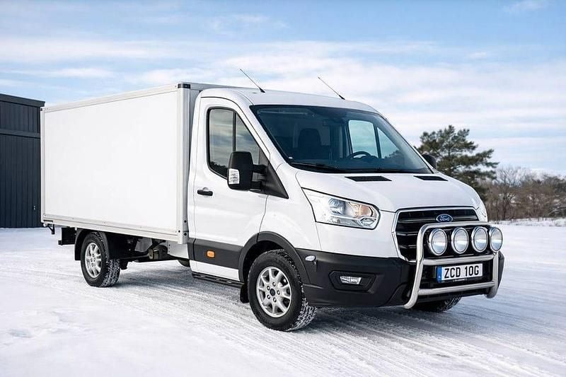 Vit Begagnad 2020 Ford Transit Pickup | 205 900 kr (Superpris) - Bild 1/4