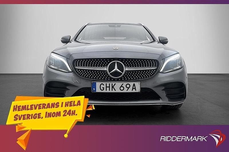 Grå Begagnad 2020 Mercedes C300e | 219 800 kr - Bild 1/3