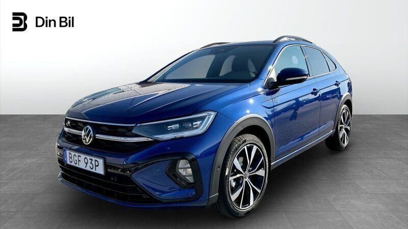 Blå Ny 2025 VW Taigo R-line SUV | 314 900 kr (Marknadspris) - Bild 1/4