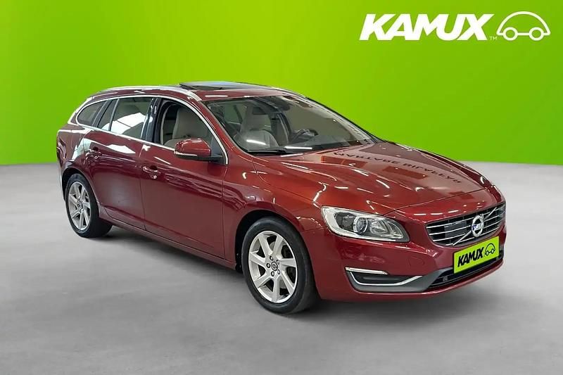 Röd Begagnad 2014 Volvo V60 Summum Kombi | 134 700 kr (Marknadspris) - Bild 1/4