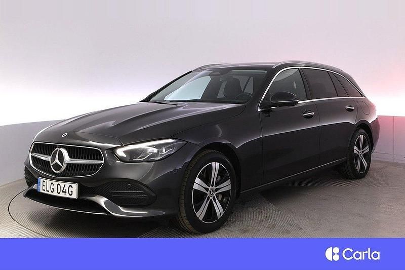 Grå Begagnad 2023 Mercedes C300e Avantgarde Kombi | 372 900 kr - Bild 1/4