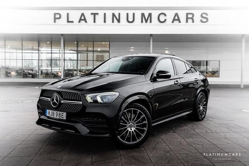 Svart solid Begagnad 2022 Mercedes GLE350 AMG Sportkupé | 829 000 kr (Dyr) - Bild 1/4