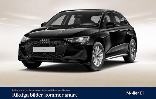 Brilliantsvart Begagnad 2025 Audi A3 Proline | 309 900 kr (Marknadspris) - Bild 1/4
