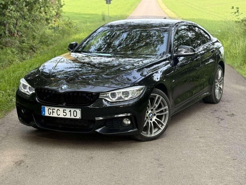 Svart Begagnad 2015 BMW 420 Gran Coupé M Sport Sportkupé | 199 000 kr (Marknadspris) - Bild 1/4