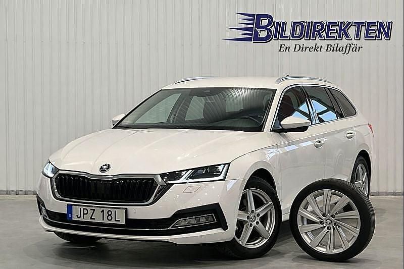 Vit Begagnad 2021 Skoda Octavia Style Kombi | 239 900 kr (Marknadspris) - Bild 1/4