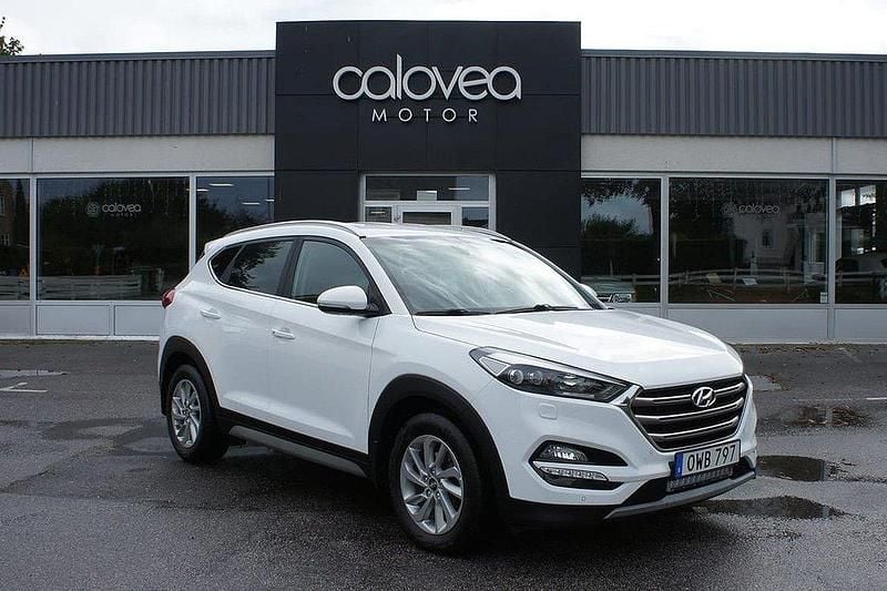 Vit Begagnad 2017 Hyundai Tucson SUV | 189 900 kr (Bra pris) - Bild 1/4
