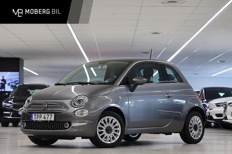 Grå Begagnad 2016 Fiat 500 Lounge Halvkombi | 104 900 kr (Marknadspris) - Bild 1/3